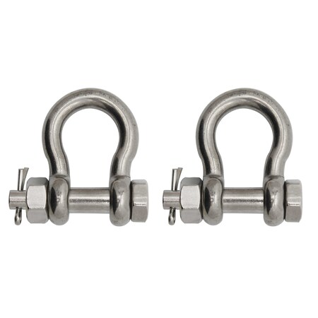 Extreme Max 3006.8381.2 BoatTector Stainless Steel Bolt-Type Anchor Shackle - 5/8, 2-Pack